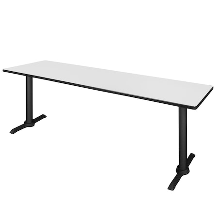 Cain 84 X 24 In. Steel T-Base Training Seminar Table- White